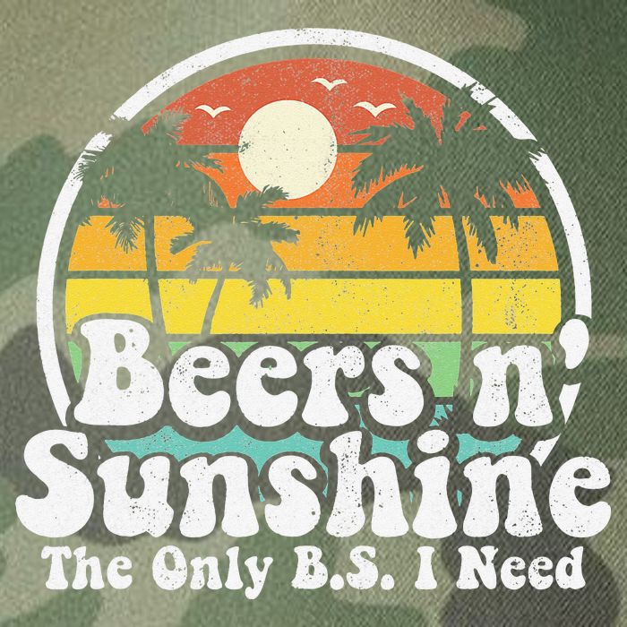 The Only BS I Need Is Beers and Sunshine Retro Beach Gift Legacy Tie Dye Trucker Hat