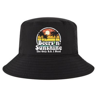 The Only BS I Need Is Beers and Sunshine Retro Beach Gift Cool Comfort Performance Bucket Hat
