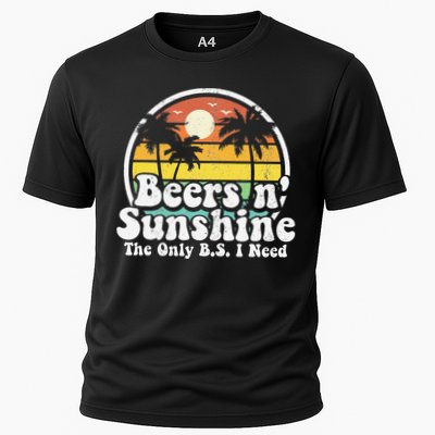The Only BS I Need Is Beers and Sunshine Retro Beach Gift Performance Shirt
