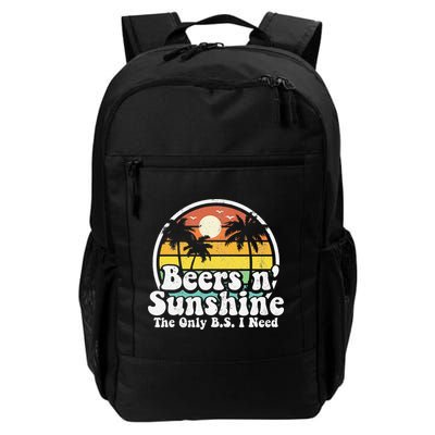 The Only BS I Need Is Beers and Sunshine Retro Beach Gift Backpack
