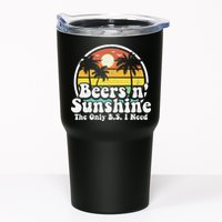 The Only BS I Need Is Beers and Sunshine Retro Beach Gift Tumbler