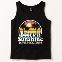 The Only BS I Need Is Beers and Sunshine Retro Beach Gift Tank Top