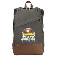 The Only BS I Need Is Beers and Sunshine Retro Beach Gift Cotton Canvas Backpack