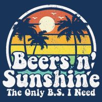 The Only BS I Need Is Beers and Sunshine Retro Beach Gift Infant Baby Jersey Bodysuit