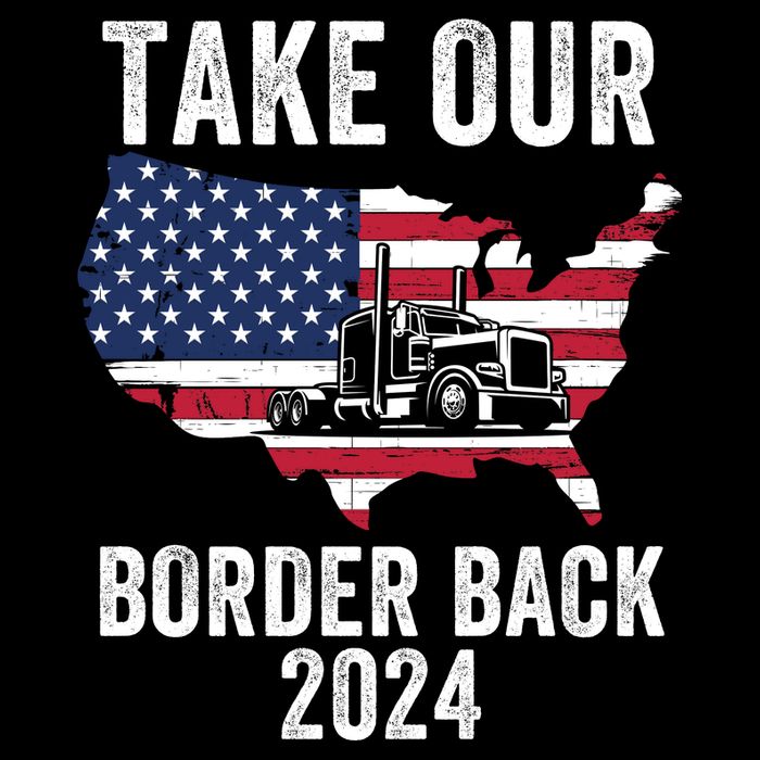 Take Our Border Back I Stand With Texas Truck Convoy 2024 I Support Texas 2024 Button