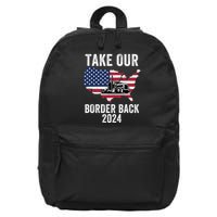 Take Our Border Back I Stand With Texas Truck Convoy 2024 I Support Texas 2024 16 in Basic Backpack