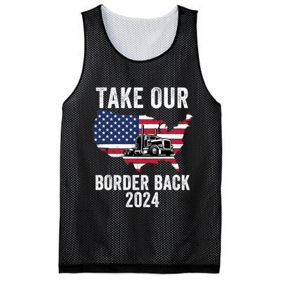 Take Our Border Back I Stand With Texas Truck Convoy 2024 I Support Texas 2024 Mesh Reversible Basketball Jersey Tank