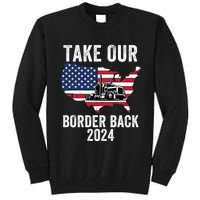 Take Our Border Back I Stand With Texas Truck Convoy 2024 I Support Texas 2024 Tall Sweatshirt