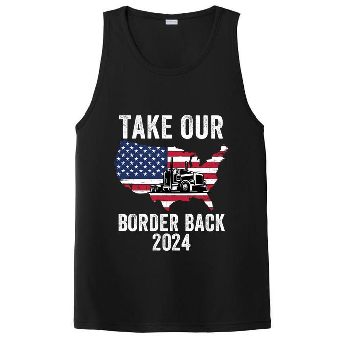Take Our Border Back I Stand With Texas Truck Convoy 2024 I Support Texas 2024 PosiCharge Competitor Tank