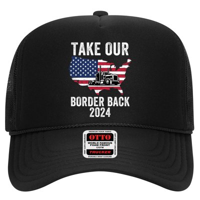 Take Our Border Back I Stand With Texas Truck Convoy 2024 I Support Texas 2024 Trucker Hat