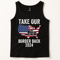 Take Our Border Back I Stand With Texas Truck Convoy 2024 I Support Texas 2024 Tank Top