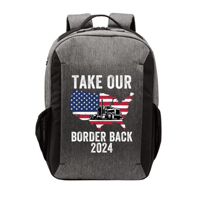Take Our Border Back I Stand With Texas Truck Convoy 2024 I Support Texas 2024 Vector Backpack