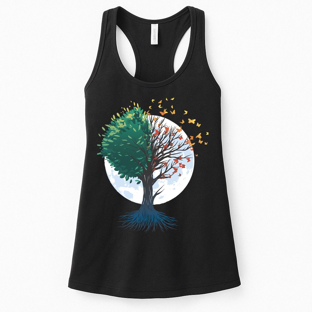 Tree Of Butterflies Womens Tank Top