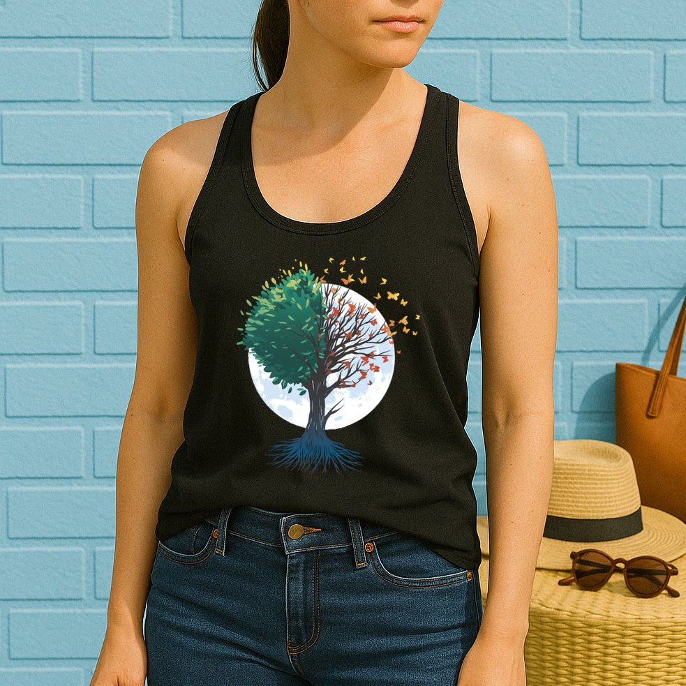 Tree Of Butterflies Womens Tank Top