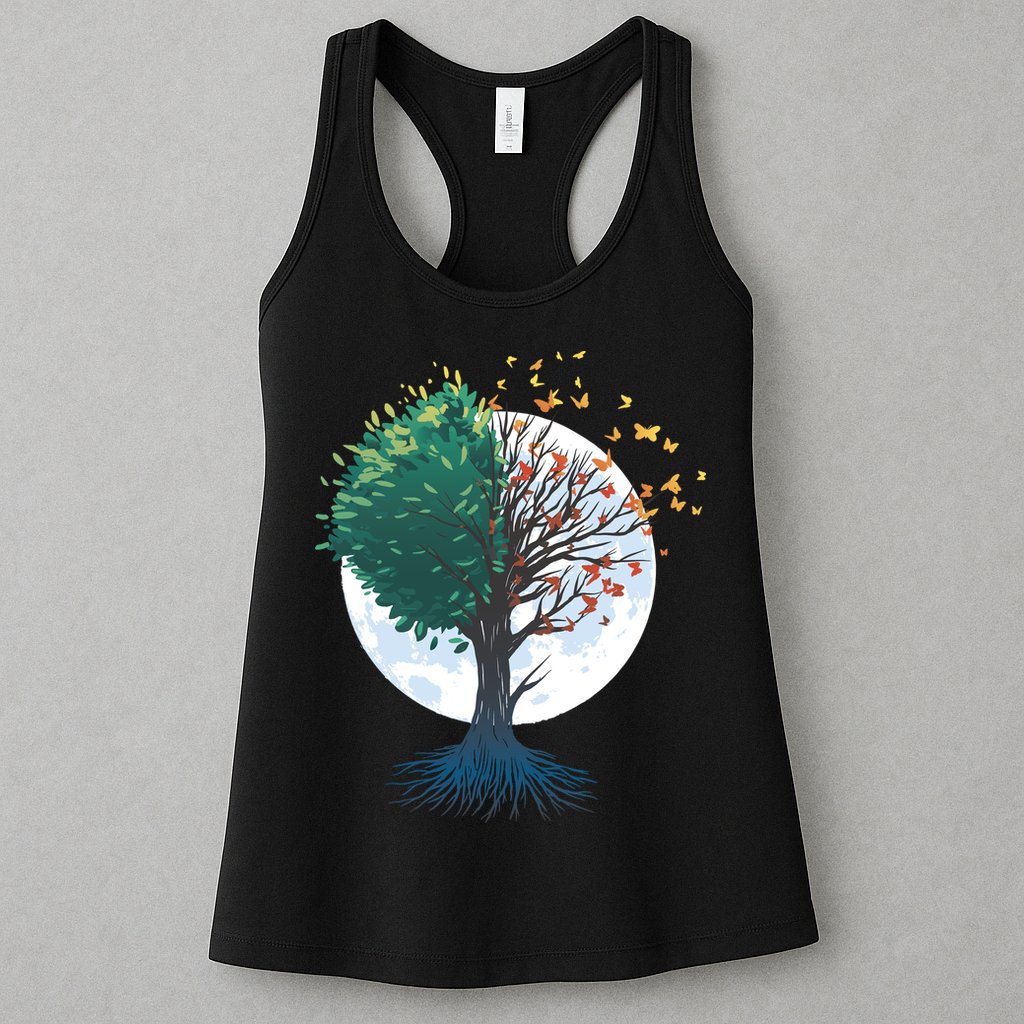 Tree Of Butterflies Womens Tank Top