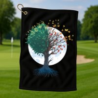 Tree Of Butterflies Golf Towel