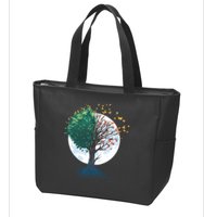 Tree Of Butterflies Zip Tote Bag