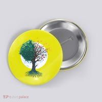 Tree Of Butterflies Button
