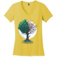 Tree Of Butterflies Women's V-Neck T-Shirt