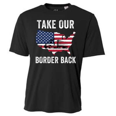 Take Our Border Back I Stand With Texas Truck Convoy 2024 I Support Texas 2024 Cooling Performance Crew T-Shirt