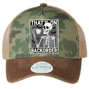 ThatS On Backorder Pharmacy Tech Skeleton ThatS Backorder Legacy Tie Dye Trucker Hat