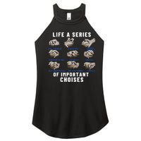 Types of Baseball Pitches Life Choices Pitcher Player Women's Perfect Tri Rocker Tank