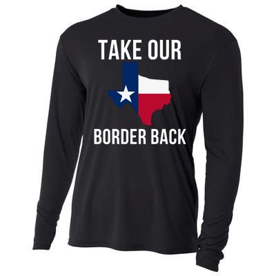 Take Our Border Back I Support Texas 2024 I Stand With Texas Truck Convoy 2024 Cooling Performance Long Sleeve Crew