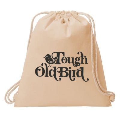 Tough Old Bird Grandma Drawstring Bag