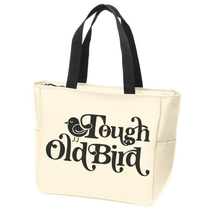 Tough Old Bird Grandma Zip Tote Bag