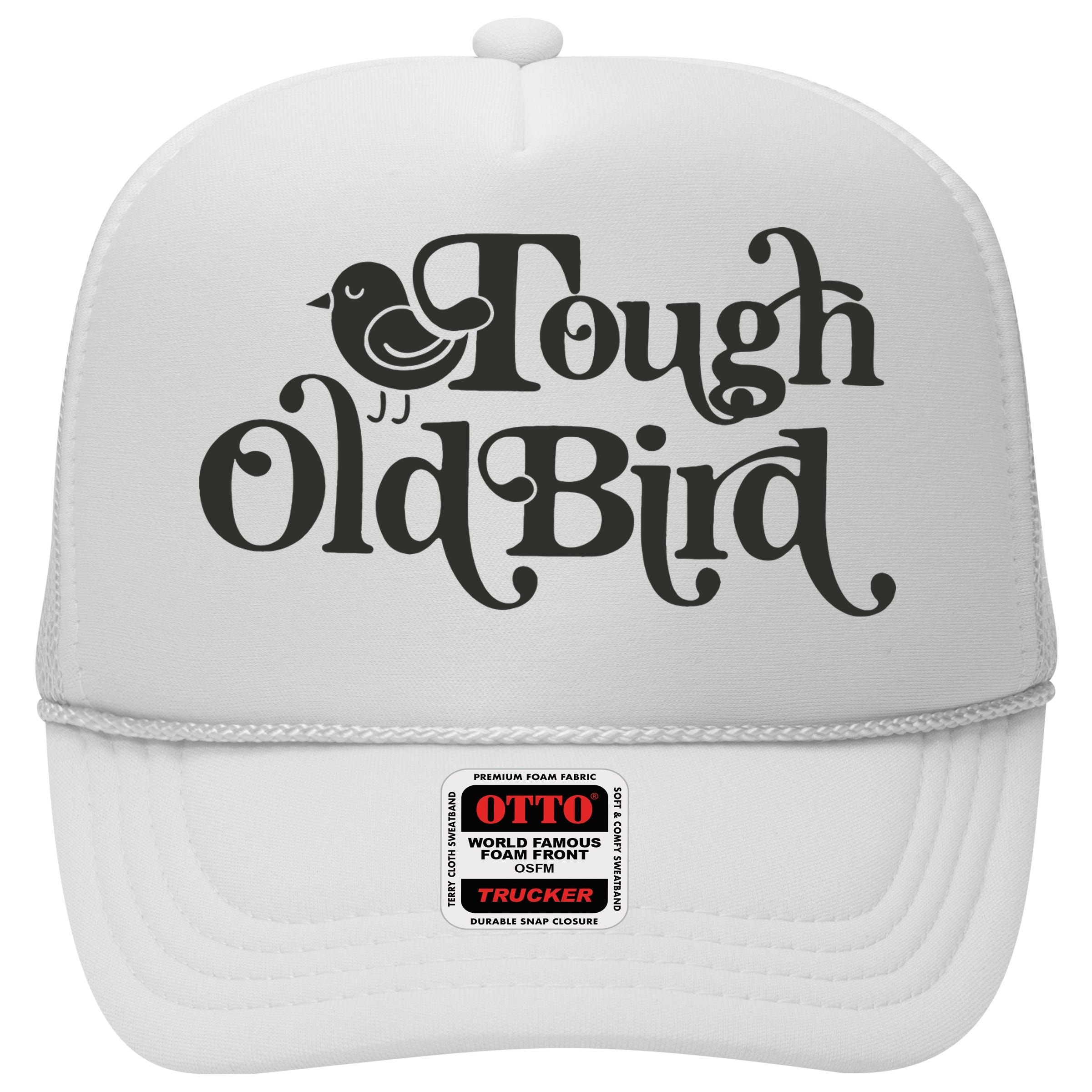 Tough Old Bird Grandma High Crown Mesh Back Trucker Hat Tough Old Bird Grandma High Crown Mesh Back Trucker Hat