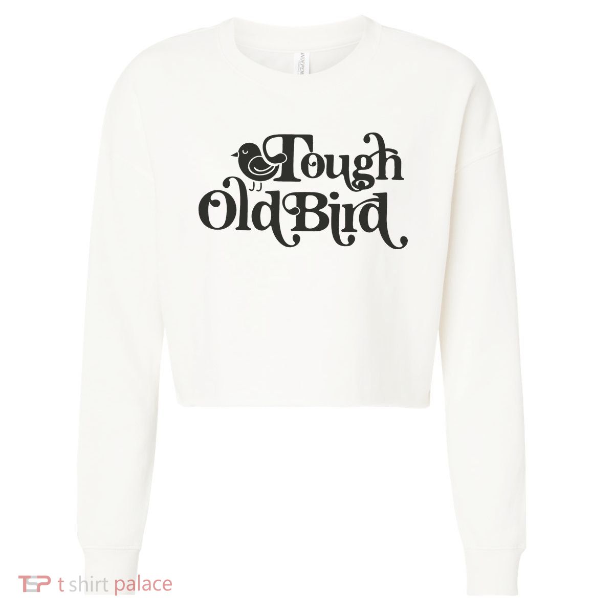Tough Old Bird Grandma Cropped Pullover Crew