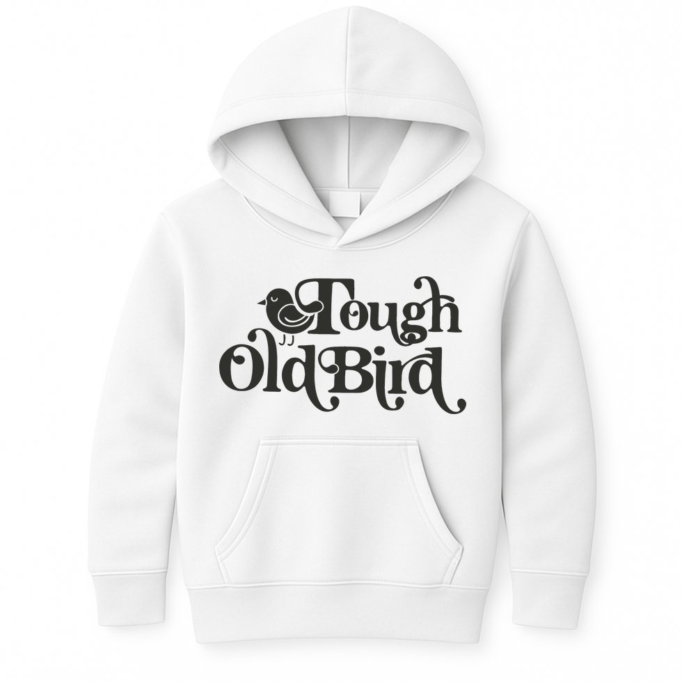 Tough Old Bird Grandma Kids Hoodie