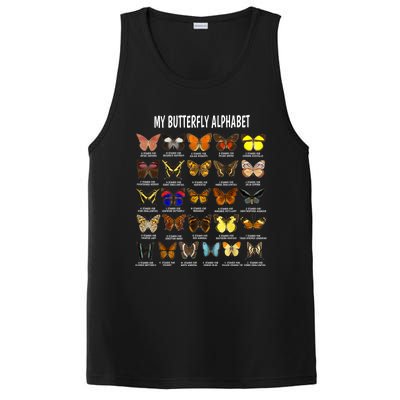 Types Of Butterflies Alphabet Abc Butterfly Identification PosiCharge Competitor Tank