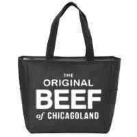 The Original Beef Of Chicagolan Zip Tote Bag