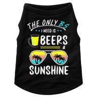 The Only BS I need is Beers And Sunshine Cool Funny Summer Doggie Tank