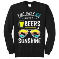 The Only BS I need is Beers And Sunshine Cool Funny Summer Sweatshirt