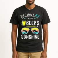The Only BS I need is Beers And Sunshine Cool Funny Summer Tall T-Shirt