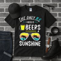 The Only BS I need is Beers And Sunshine Cool Funny Summer Tall T-Shirt