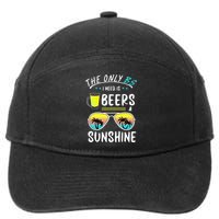 The Only BS I need is Beers And Sunshine Cool Funny Summer 7-Panel Snapback Hat