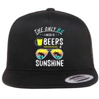 The Only BS I need is Beers And Sunshine Cool Funny Summer Flatbill Hat
