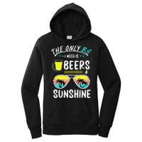 The Only BS I need is Beers And Sunshine Cool Funny Summer Women's Pullover Hoodie