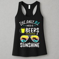 The Only BS I need is Beers And Sunshine Cool Funny Summer Womens Tank Top