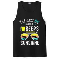 The Only BS I need is Beers And Sunshine Cool Funny Summer PosiCharge Competitor Tank