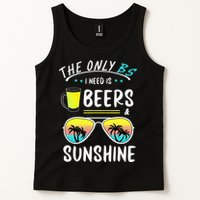 The Only BS I need is Beers And Sunshine Cool Funny Summer Tank Top