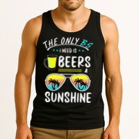The Only BS I need is Beers And Sunshine Cool Funny Summer Tank Top