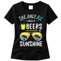The Only BS I need is Beers And Sunshine Cool Funny Summer Womens T-Shirt