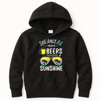 The Only BS I need is Beers And Sunshine Cool Funny Summer Kids Hoodie