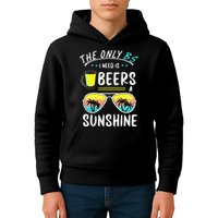The Only BS I need is Beers And Sunshine Cool Funny Summer Kids Hoodie