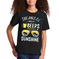 The Only BS I need is Beers And Sunshine Cool Funny Summer Kids T-Shirt
