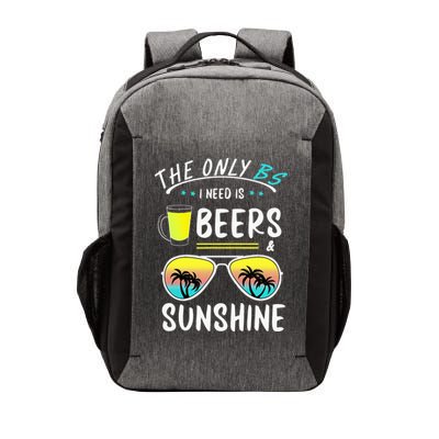 The Only BS I need is Beers And Sunshine Cool Funny Summer Vector Backpack